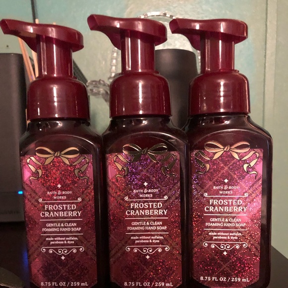 Bath & Body Works Other - Bath & Body Works Frosted Cranberry Foaming Hand Soap - X 3